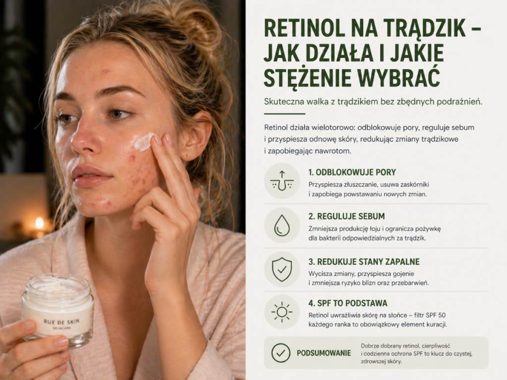 retinol na trądzik